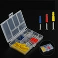 thumbnail image 1 of Self Drilling Ribbed Anchors with Blue Screws for Plaster and Concrete Walls, 1 of 2