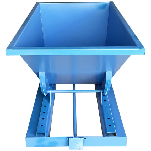 Self-Dumping Trash Hopper Dumpster for Forklifts Steel Heavy Duty Self Dumping Hopper
