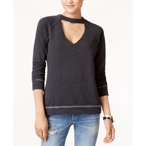 Self E Juniors Choker Sweatshirt Charcoal XS