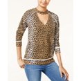 thumbnail image 1 of Self E Juniors Printed Cutout Sweatshirt Leopard S, 1 of 1