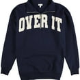 thumbnail image 1 of Self E Womens Over It Quarter Zip Sweatshirt, Blue, Juniors, Large, 1 of 2