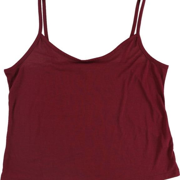 Self E Womens Solid Cami Tank Top, Red, X-Large