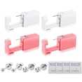 thumbnail image 1 of Self Ear Piercing Gun Kit, 4 Pack Disposable Self Ear Piercing Set, Safety At Home Ear Piercing Kit Ear Nose Mouse Body Piercing Gun No Pain Easy Use Tool with Surgical Steel Earrings Studs (4pack), 1 of 5