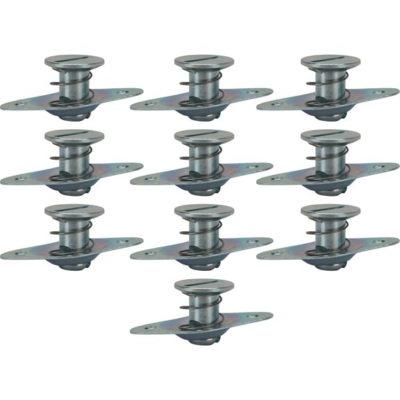 Self-Ejecting Quarter Turn Fasteners, .500 Inch Grip, Pack/10