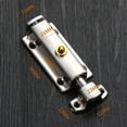 SelfElastic Latch Button Door Latch Bolt Lock Stainless Steel Spring