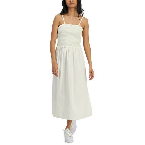 Self Esteem Juniors’ Cotton Smocked Camisole Dress, Cream, Large