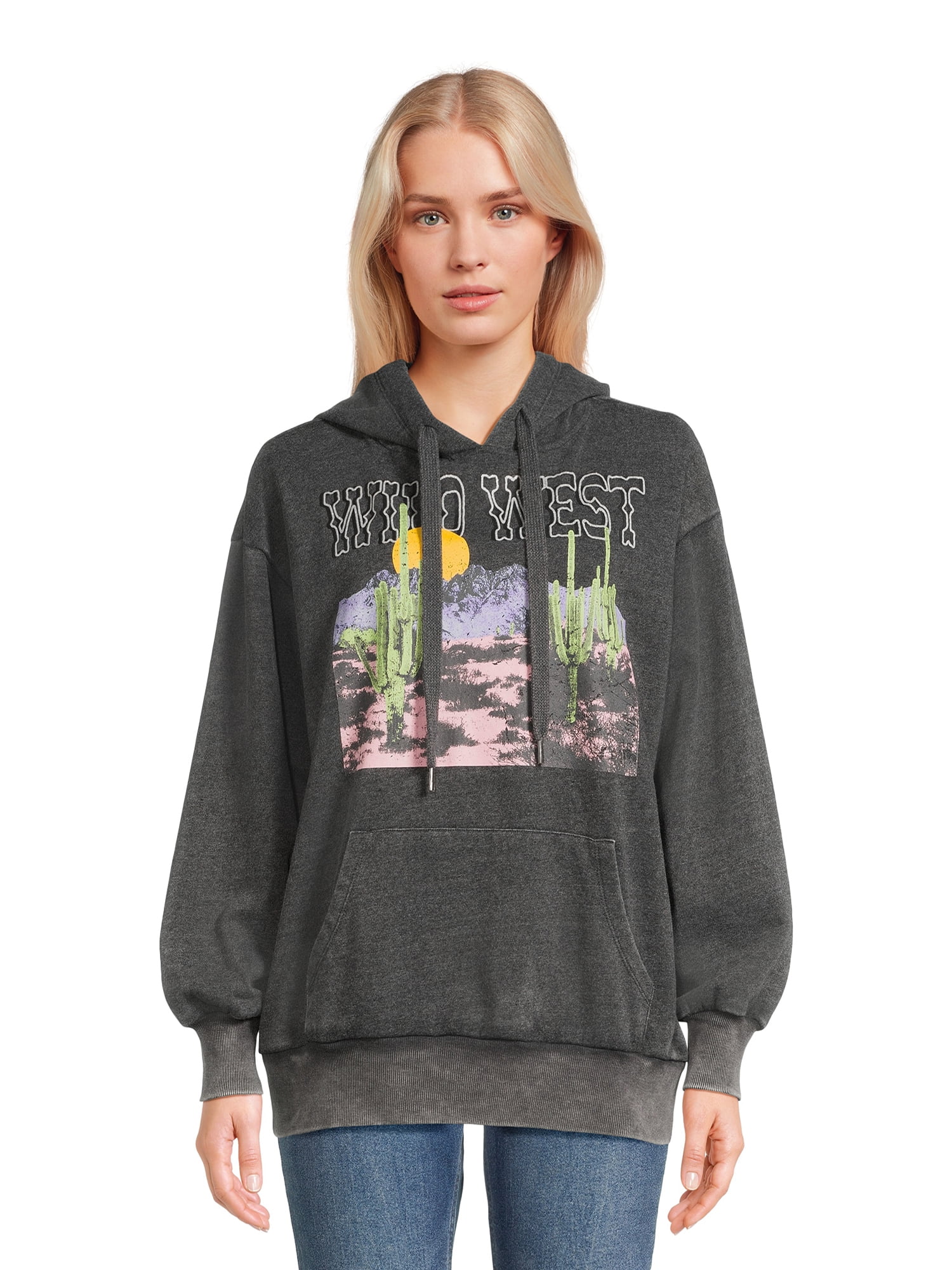 Self Esteem Juniors Graphic Mineral Wash Hoodie, Sizes S-XL
