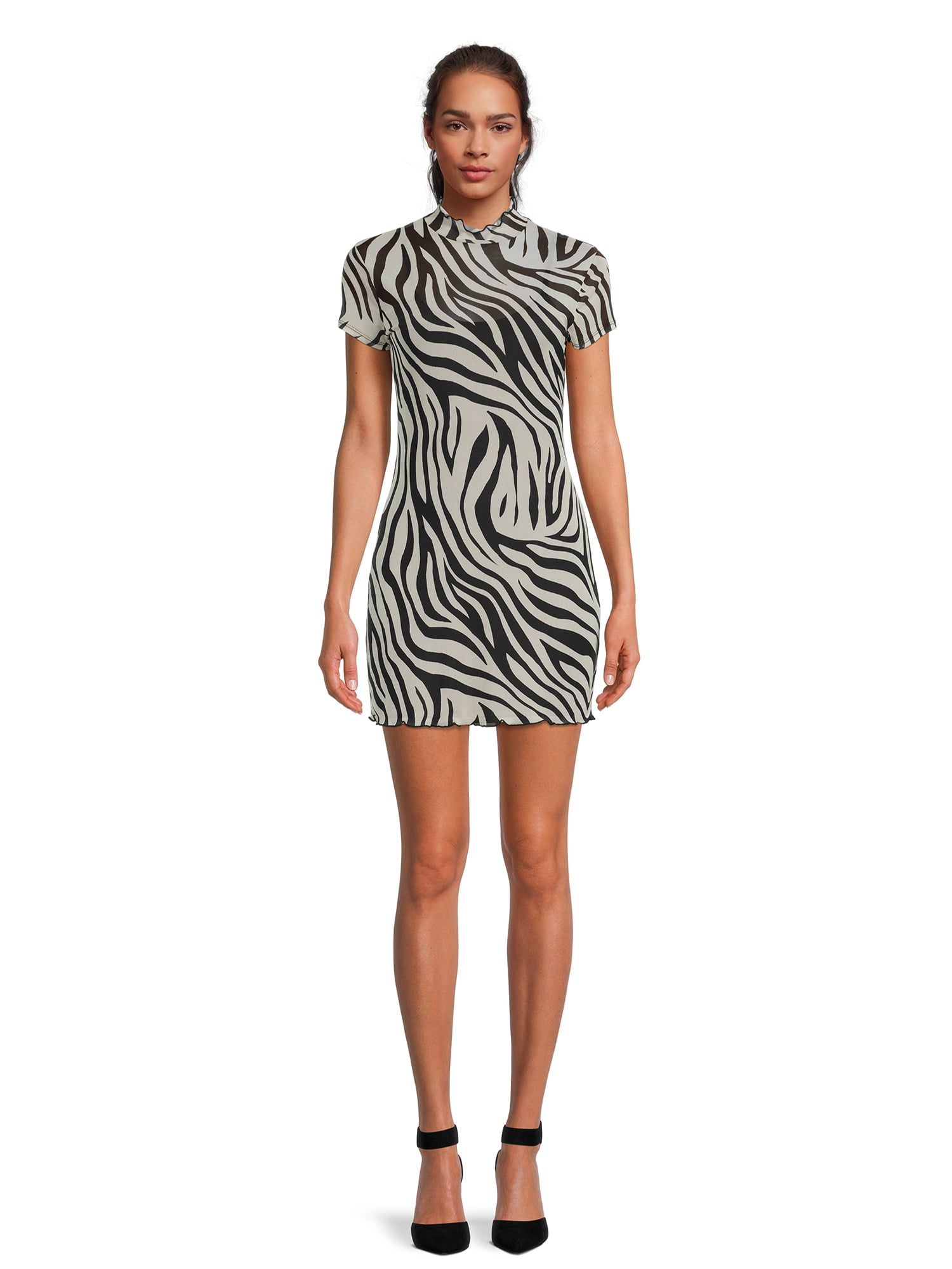 Self Esteem Juniors' Mesh Mini Dress and Liner, 2-Piece