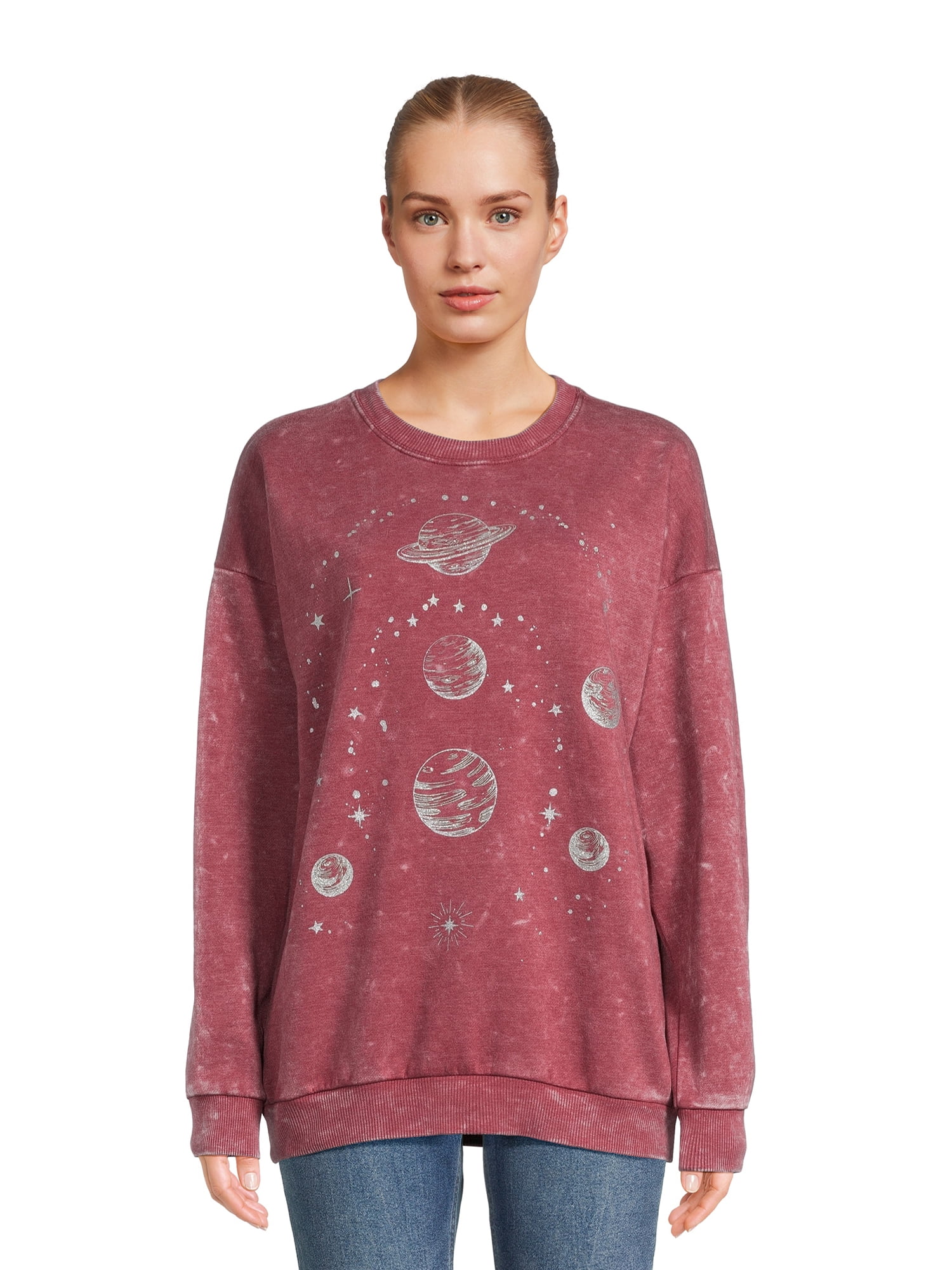 Self Esteem Juniors Mineral Wash Graphic Sweatshirt, Sizes S-XL