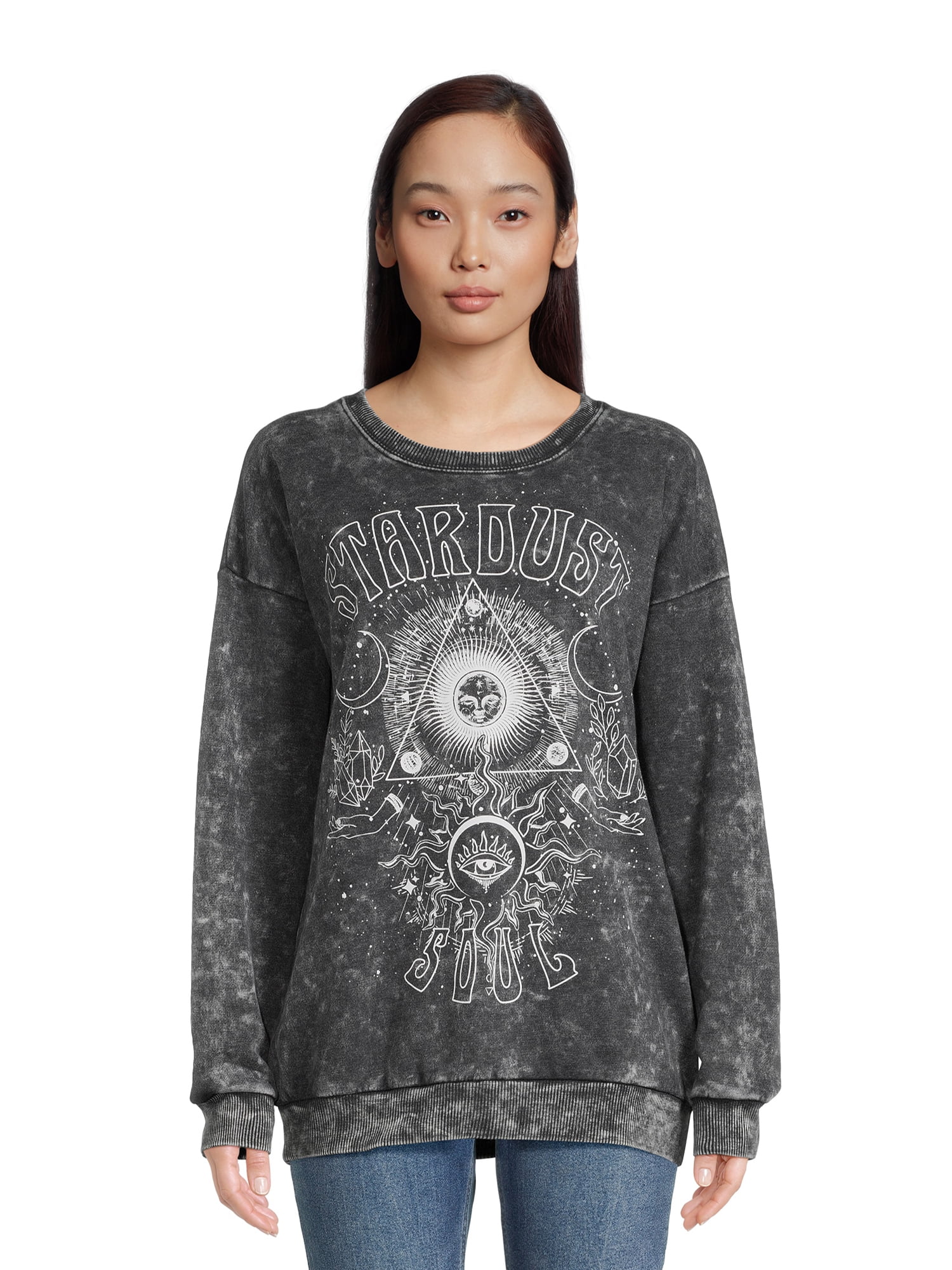 Self Esteem Juniors Mineral Wash Graphic Sweatshirt, Sizes S-XL