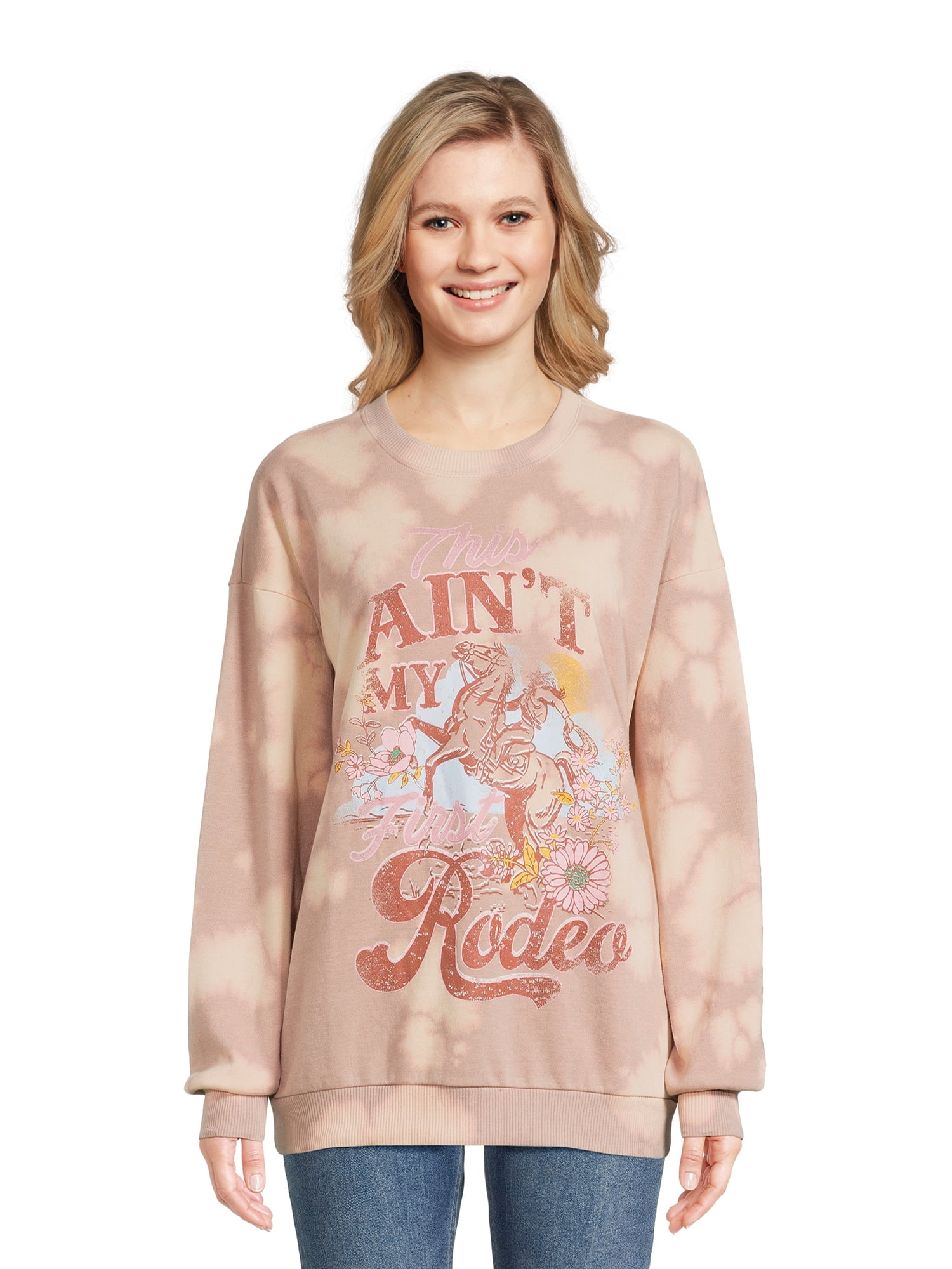 Self Esteem Juniors Mineral Wash Graphic Sweatshirt, Sizes S-XL