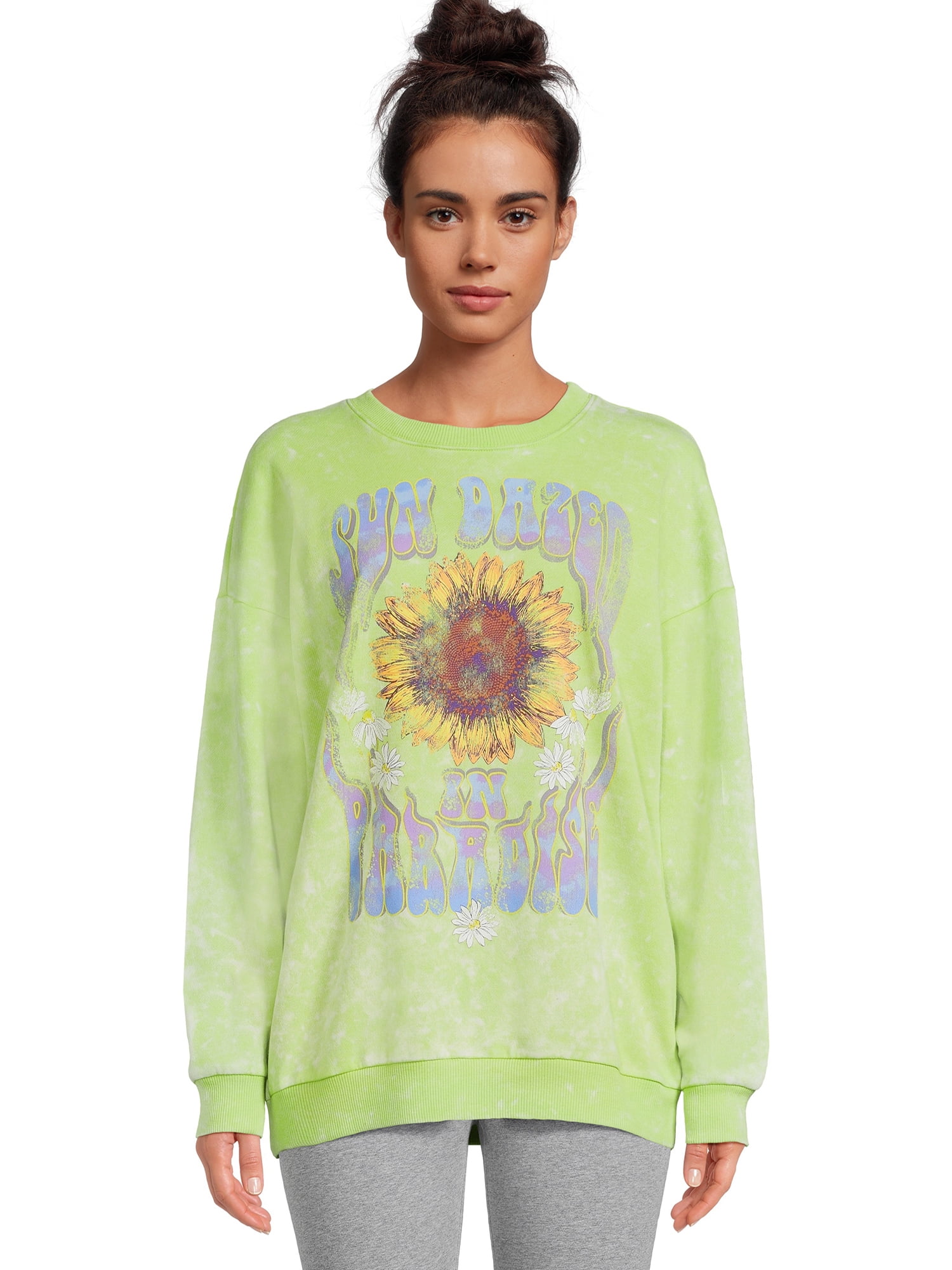 Self Esteem Juniors Mineral Wash Graphic Sweatshirt