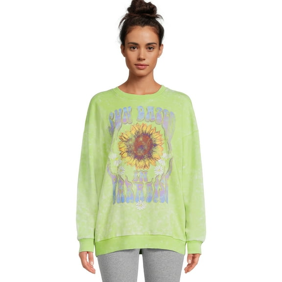 Self Esteem Juniors Mineral Wash Graphic Sweatshirt