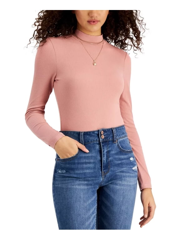 Juniors' Mock-Neck Bodysuit Size Large