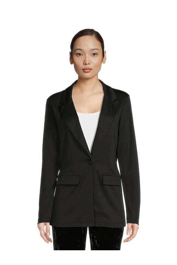 Juniors Oversized Blazer with Long Sleeves