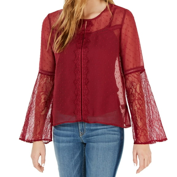 Self Esteem Juniors Swiss Dot Top;XL