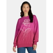 Self Esteem Women s Mineral Washed Graphic Sweatshirt, Sizes S-XL