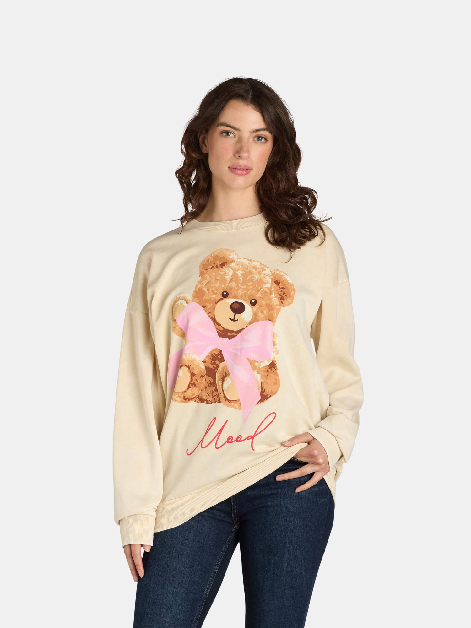 Self Esteem Women’s Mineral Washed Graphic Sweatshirt, Sizes S-XL