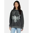 thumbnail image 1 of Self Esteem Women’s Mineral Washed Graphic Sweatshirt, Sizes S-XL, 1 of 5