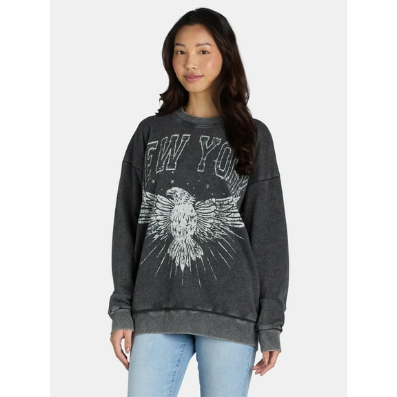 Self Esteem Women’s Mineral Washed Graphic Sweatshirt, Sizes S-XL