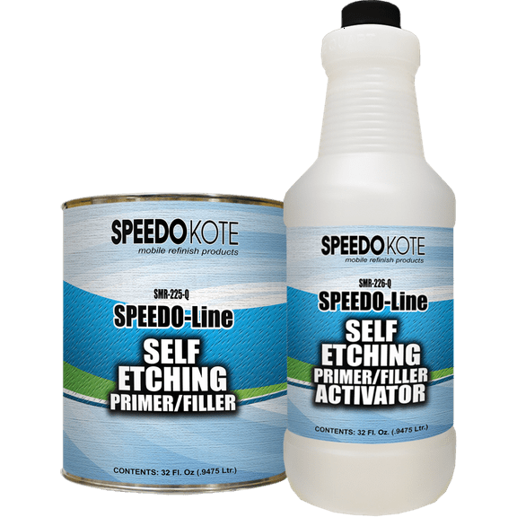 Self Etching Green/Gray Primer, Quart Kit , SMR-225/226-Q