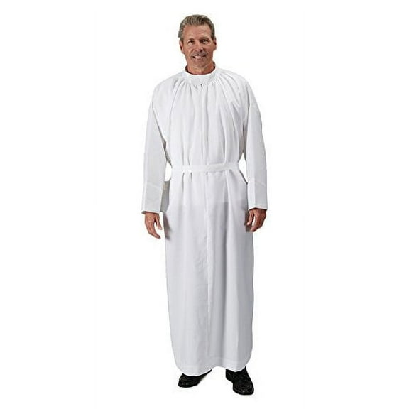 Self Fitting ALB - 65% Poly/35% Cotton, Size - XL White