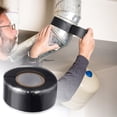 thumbnail image 1 of Self Fusing Silicone Repair Tape Waterproof Pipe Leak Sealant Tape Flexible Bond Wrap For Plumbing Pipes Gardening Work(Black-118.1In), 1 of 6