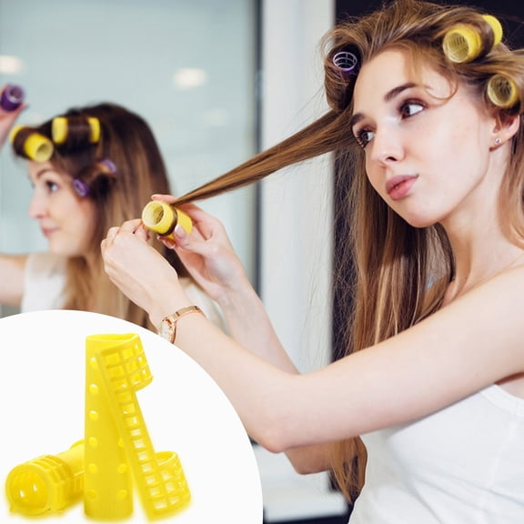 Self Grip Hair Rollers Set for Effortless No Heat Styling Creating Curls and at Home Salon