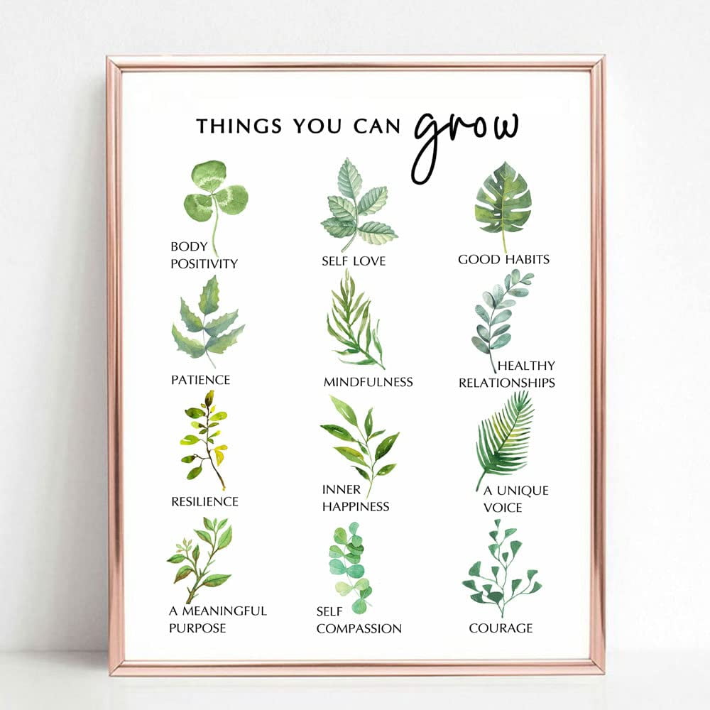 Things You Can Grow Motivational Quote Art Print 8x10