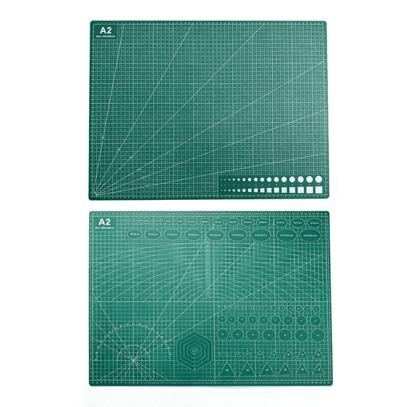 Self Healing Cutting Mat 18"x24", A2,Non-Slip Cutting Mats for Crafts, Rotary Fabric Cutting Mat for Sewing, Quilting, Crafts & DIY, Double Sided Green