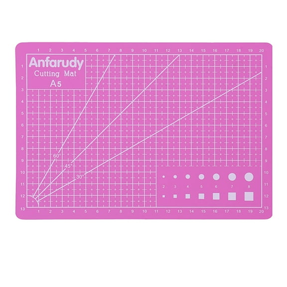 Self Healing Cutting Mat, A5 Art Pvc Cutting Mat, Non-Slip, Rotary Fabric Cutting Mat for Sewing, Quilting, Crafts & Diy, Double Sided Pink