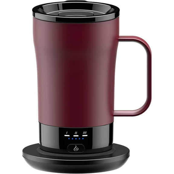 Self-Heating Coffee Mug, 14oz Heated Coffee Mug - Rechargeable Temperature Control Coffee Mug Keep Coffee Hot, Smart Mug Great Gift for Coffee Lovers & Slow Sippers