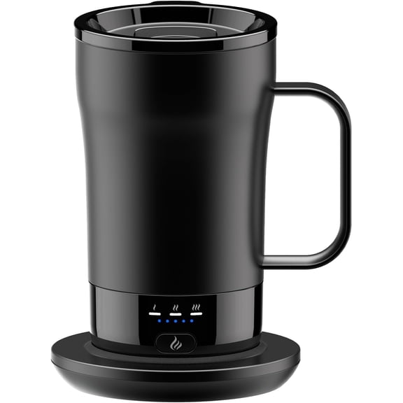 Self-Heating Coffee Mug, 14oz Heated Coffee Mug Rechargeable - Temperature Control Cup Keep Drinks Hot, Cup for Women & Slow Sippers