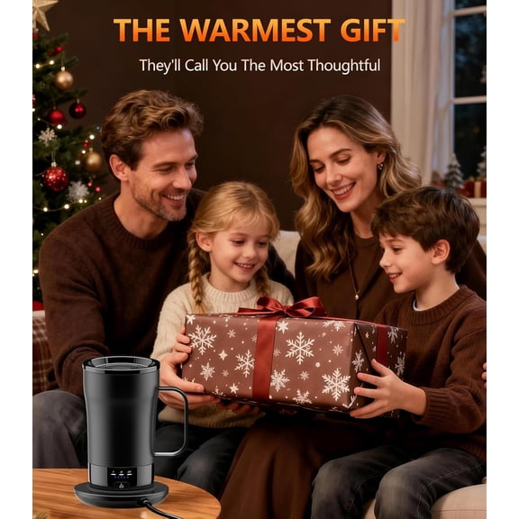 Self-Heating Coffee Mug, 14oz Heated Coffee Mug Rechargeable - Temperature Control Cup Keep Drinks Hot, Smart Cup Great Gift for Women & Slow Sippers