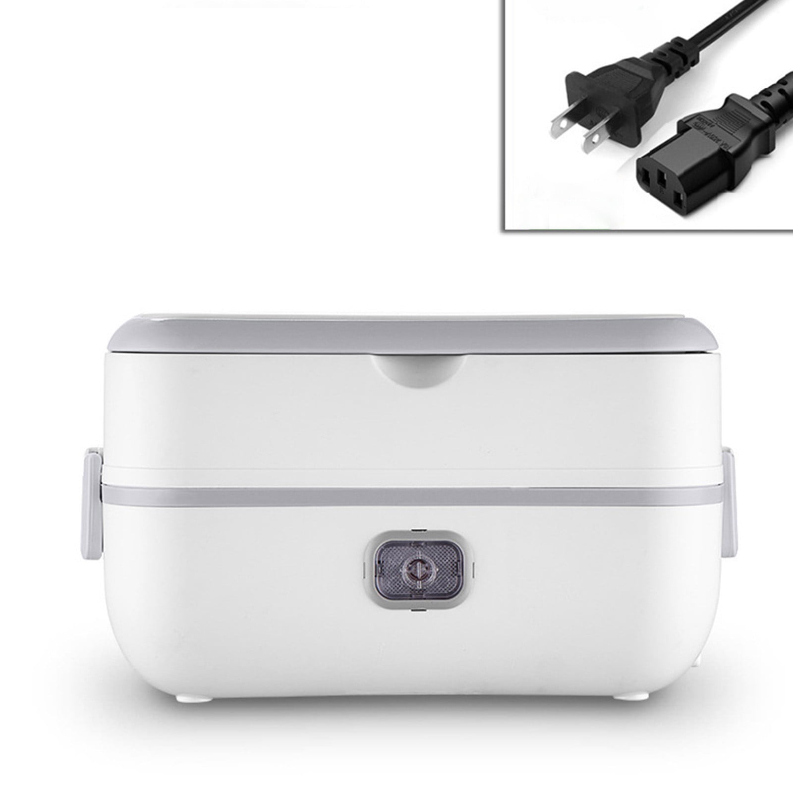 Self Heating Lunch Box Cordless, Cordless Lunch Box with 1L, 158°F Heat, 16000mAh echargeable Battery Powered Food Warmer for Work, Self Heating for Office, Car, and Outdoor Use(White)