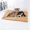 thumbnail image 1 of Self Heating Pet Pads, Pet Blanket for Cat/Dog,Pet Heating Pad,Self Warming Cushion Mat for Cats Dogs,Self Heated Cat Dog Bed/Pet Thermal Mat Blanket Ecological,Brown (60x45 cm), 1 of 8