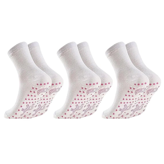 Self-Heating Socks 3 Pairs Nano Therapy Massage Socks For Men Women Breathable Ergonomic Fit Advanced Heating Technology Comfortable Warm Socks