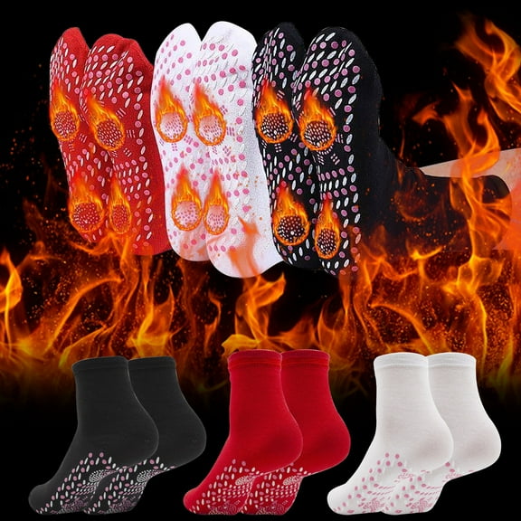 Self-Heating Socks, Heated Socks, Massage Socks, Foot Warmer Socks, Winter Thermal Socks, Heated Socks, Tourmaline Socks One Pair