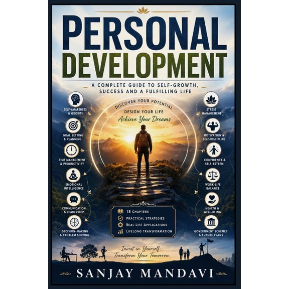 Self Help Books by Sanjay Mandavi Personal Development: A Complete Guide to Self Growth, Success and Fulfilling Life, Book 32, (Paperback)