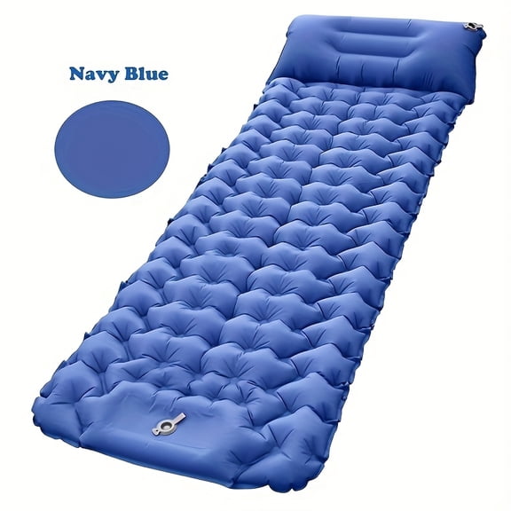 Self-Inflating Camping Mat with Pillow - No Electricity & Ultra-Light. Includes Storage Bag for Hiking, Travel & Outdoor Use.