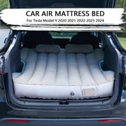 Self-Inflating Camping Mattress Suit For Tesla Model Y/Model X, Camping Car Bed With Built-in Pump, Twin Size Sleeping Mat For SUV With Storage Bags & 2 Pillows