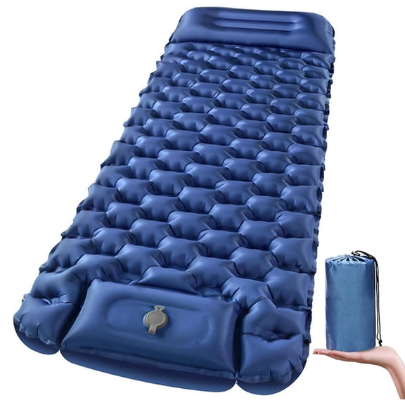 Self-Inflating Camping Mattress with Pillow - Lightweight & Portable for