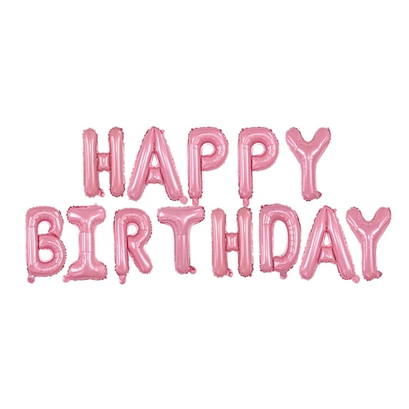 Self Inflating Happy Birthday Balloons Banner Bunting 16 inch Letters Foil Create a Romantic Atmosphere For Birthday and Parties