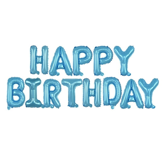 Self Inflating Happy Birthday Balloons Banner Bunting 16 inch Letters Foil Create a Romantic Atmosphere For Festivals and Parties