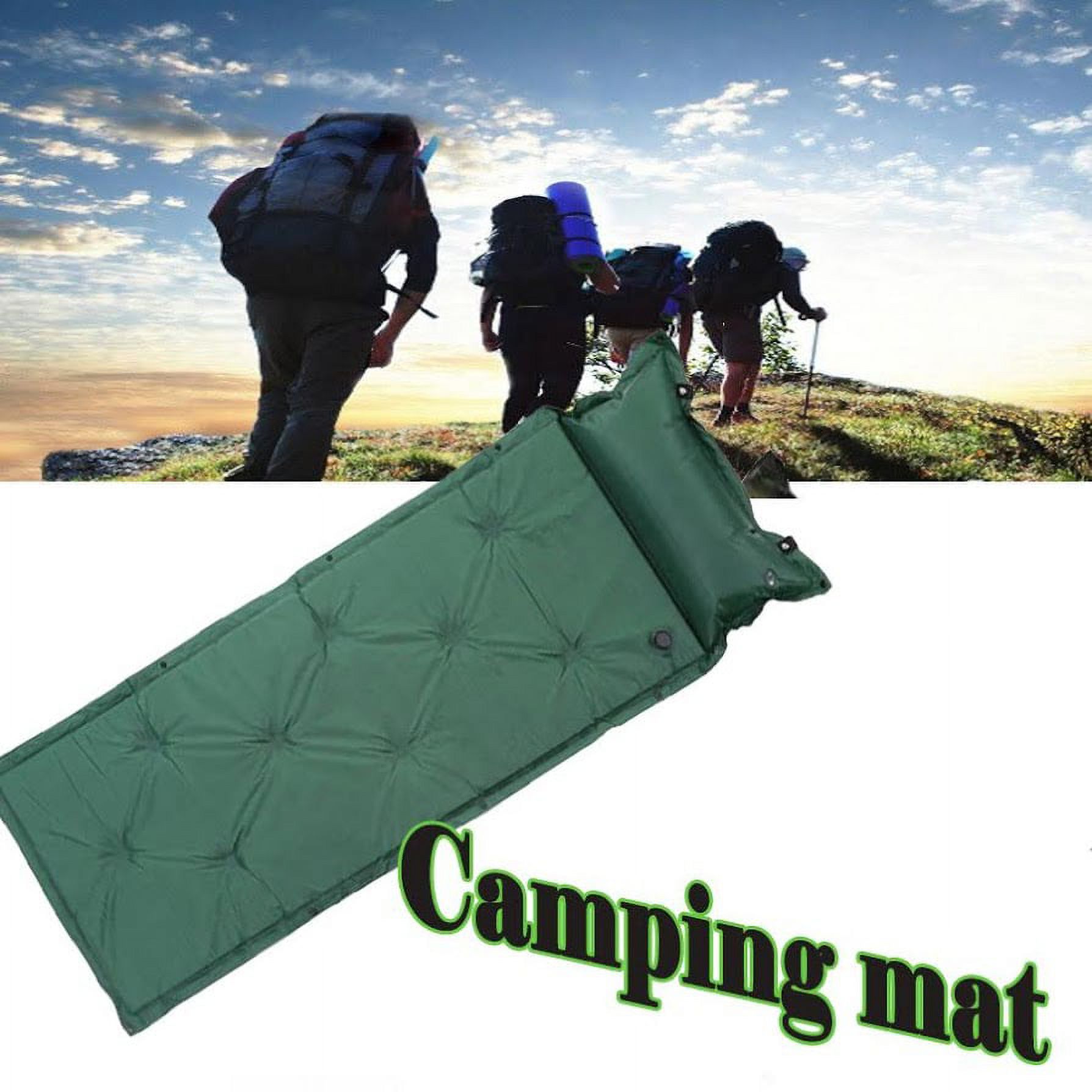 Self Inflating Sleeping Pad Camping Pad Connectable Waterproof Camping matches Designed for Tent Green - image 1 of 6