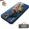 thumbnail image 1 of Self Inflating Sleeping Pad with Electric Pump , 4" Ultra Thick memory foam camping mattress 9.5 R-Value Insulated Sleeping Mat, Easy to Inflate & Deflate for Camping Car Travel Tent (Single,Blue), 1 of 13