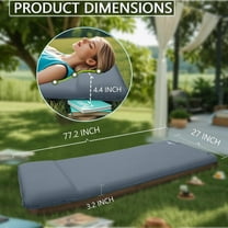 Self-Inflating Sleeping Pad with Electric Pump - 3.14" Thick Memory Foam, Grey