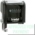 thumbnail image 1 of Self-Inking Approved For Payment Stamp, Trodat Printy 4911, Press and Print Stamping, Impression Size 5/8" x 1-1/2", Up to 10,000 Impressions - Mint Green Ink, 1 of 10