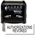 thumbnail image 1 of Self-Inking Authorizations Revoked Stamp with Orange Ink, 1 of 4