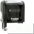 thumbnail image 1 of Self-Inking COD Stamp With Outline Text, Trodat Printy 4911, Press and Print Stamping, Impression Size 5/8" x 1-1/2", Up to 10,000 Impressions - Mint Green Ink, 1 of 10